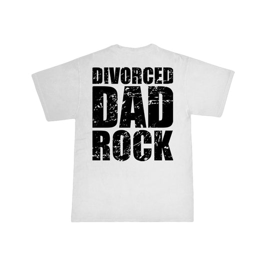 Divorced Dad Rock Tee (White)