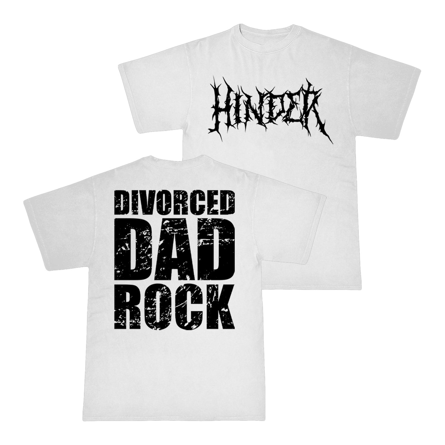 Divorced Dad Rock Tee (White)