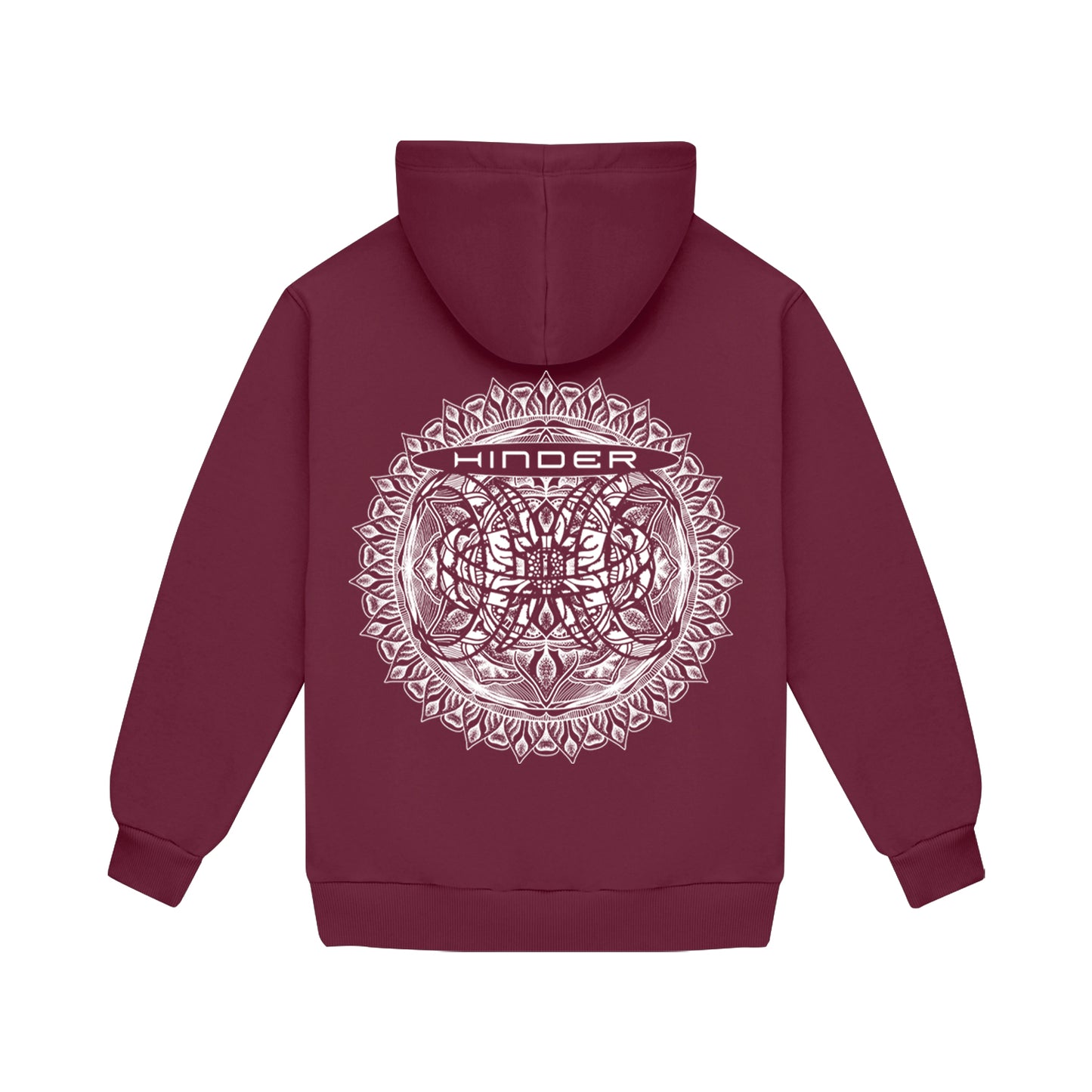 Mandala Hoodie (Maroon)