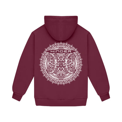 Mandala Hoodie (Maroon)