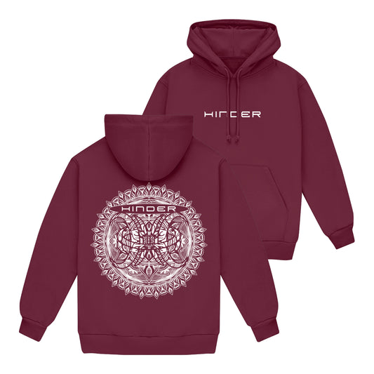 Mandala Hoodie (Maroon)